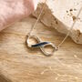 Infinity Cremation Ashes Necklace For Human Or Pet Ashes, thumbnail 2 of 5