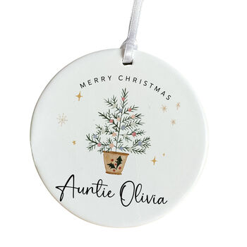 Personalised Christmas Ornament For Auntie, 3 of 6