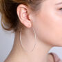 Silver Wire Hoops, thumbnail 4 of 6