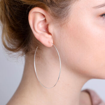Silver Wire Hoops, 4 of 6