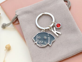 Personalised Black Labrador Retriever Keyring, 9 of 11