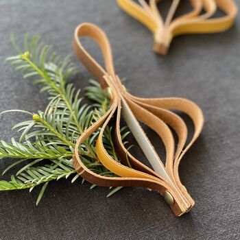 Make Your Own Leather Christmas Decoration Diy Kit, 5 of 6