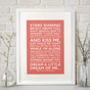 Personalised Favourite Song Print, thumbnail 1 of 8