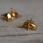 Gold Plated Dinosaur Charm Necklace, thumbnail 4 of 11