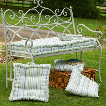 Tenby Stripe Garden Seat Pad Collection, 2 of 5