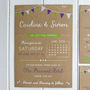 Bunting Wedding Invitation Bundle, thumbnail 1 of 8