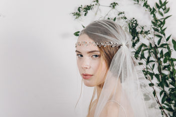 Silver, Gold Or Rose Gold Wedding Headband India, 10 of 12