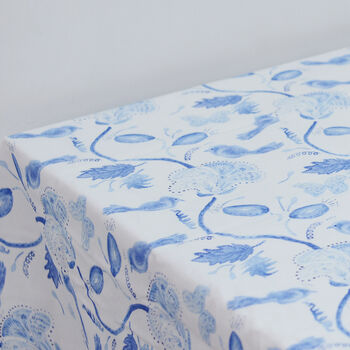 Eight Seater Tablecloth, Blue And White, 4 of 12
