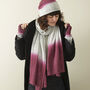 Fair Trade Gift Wrapped Dipdye Ombre Soft Wool Scarf, thumbnail 3 of 8