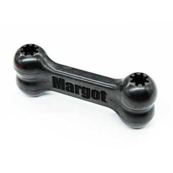 Personalised Heavy Duty Rubber Dog Toy With Pet's Name, 4 of 4