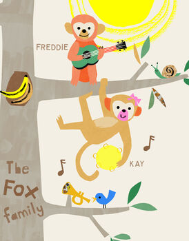 Family Tree Print Monkeys, 5 of 12