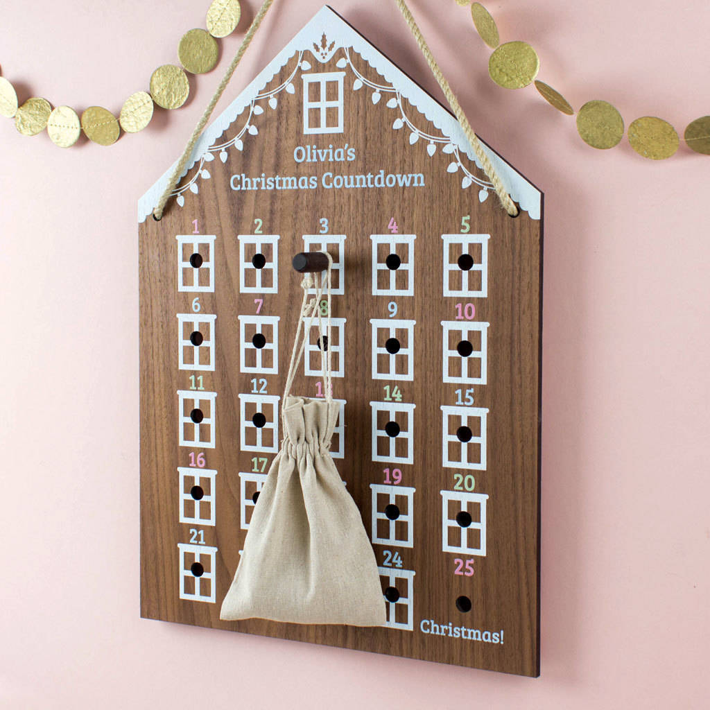 Personalised Advent Calendar House By Create Gift Love