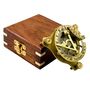 Personalised Three Inch Adjustable Sundial Compass Graduation Gift, thumbnail 1 of 12
