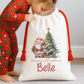 Personalised Santa Christmas Sack, 2 of 3