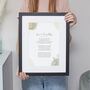 Contemporary Floral Personalised Favourite Poem Print, thumbnail 5 of 6