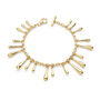 Designer Multi Drop Bracelet In 18ct Gold Vermeil, thumbnail 1 of 5