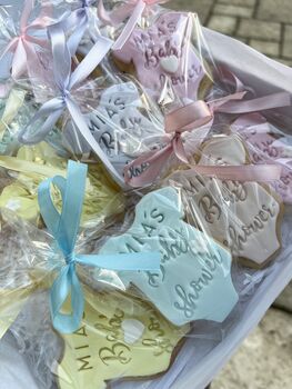 Baby Grow Baby Shower Biscuit Favours, 3 of 6