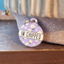 Lucky Little Lavender Daisies Custom ID Dog Tag, thumbnail 1 of 4