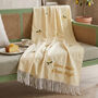 Personalised Lemon Fruits Lightweight Embroidered Throw, thumbnail 1 of 6