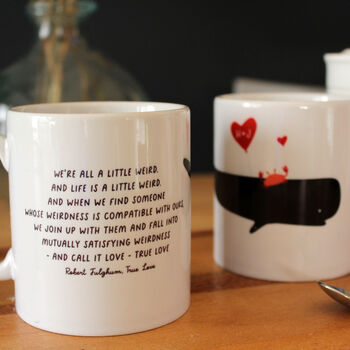 Weird Love, Personalised Valentine's Day Mug, 2 of 5