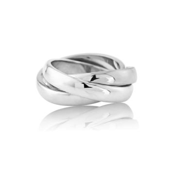 Walton Solid White Gold Russian Wedding Ring, 6 of 8