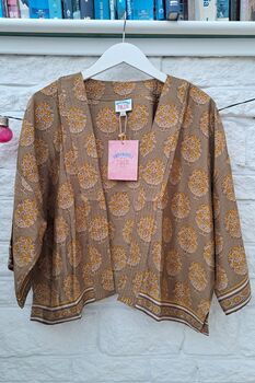 Upcycled Sari Kimono Jacket, 3 of 8
