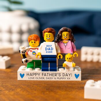 Father's Day Lego® Brick Minifig Dad Gift: Personalised Custom Figures For Dads, 2 of 11