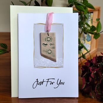 Handmade Ceramic Pendant Necklace Small Gifts For Her, 8 of 10