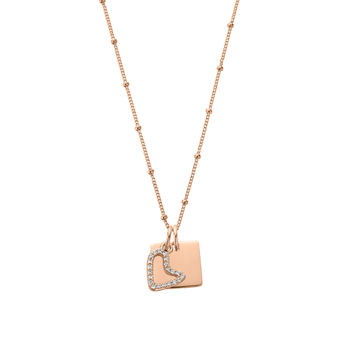 Mini Personalised Heart Charm Necklace, 5 of 7