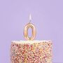 Gold Number 0 Birthday Candle, thumbnail 1 of 2