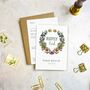 Folk Florals Gatefold Invitation, thumbnail 6 of 8