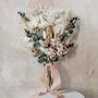 Phoenix Petite Flat Back Dried Flower Wedding Bouquet, thumbnail 3 of 4