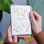 Personalised Birth Flower Stems Birthday Card, thumbnail 1 of 3