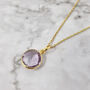 18ct Gold Vermeil Plated Lilac Amethyst Necklace, thumbnail 1 of 4