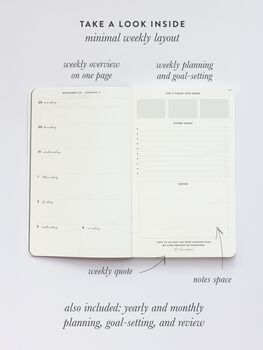 2026 Minimal Planner/Weekly/ Personalised Planner, 6 of 12
