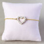 Personalised Heart Bracelet With Pearl Detail, thumbnail 6 of 10