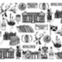 Scottish Illustrated Black And White Greeting Card, thumbnail 4 of 6