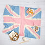 Union Jack Blanket Pastel Intermediate Knitting Kit, thumbnail 4 of 12