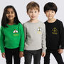 'Bee You' Embroidered Organic Children's Sweatshirt, thumbnail 2 of 10