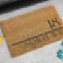 Personalised Coir Doormat With House Number And Street Name, thumbnail 8 of 11