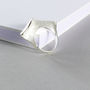 Silver Plated Wave Statement Ring, thumbnail 2 of 5