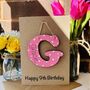 Personalised 9th Letter Birthday Wooden Keepsake Card, thumbnail 5 of 5