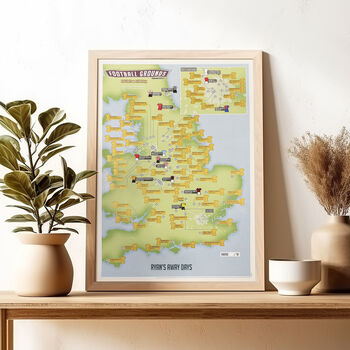 Personalised Scratch Off UK 92 Football Grounds Print, 2 of 12