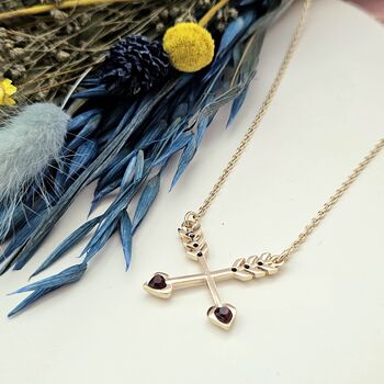 Friendship Crossed Arrows Necklace, 2 of 12