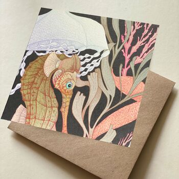 Sassy Seahorse Detail Greetings Card, 2 of 2