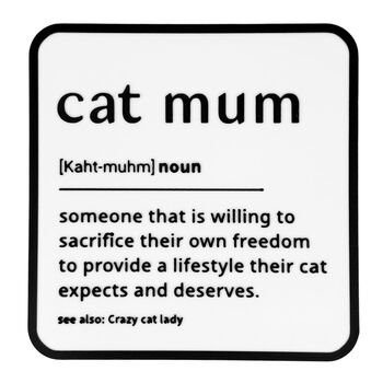 'Cat Mum' Dictionary Sign, 2 of 3