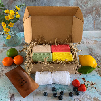 Handmade French Soaps 'Fruity' Gift Set, 3 of 6