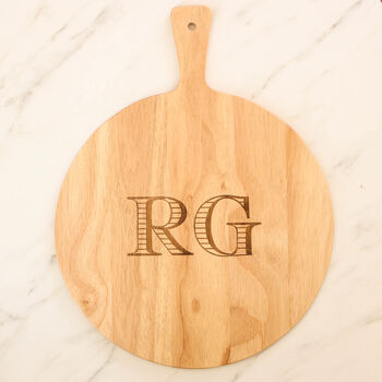 Personalised Pizza Initials Chopping Board, 2 of 3