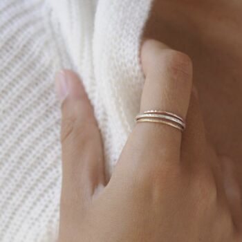 Hammered Stacking Ring, 2 of 3