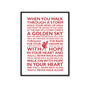 You'll Never Walk Alone Typography Print, thumbnail 1 of 5